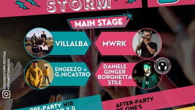 Sound Storm ad Arezzo: Villalba, MWRK, Engeezo+G.Nicastro e Daniele Ginger di Borghetta Stile